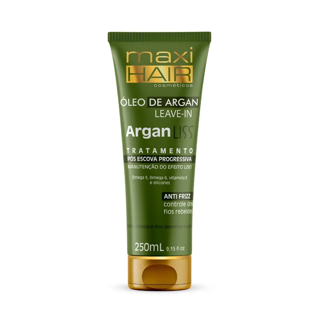 LEAVE-IN ARGAN LISS POS ESCOVA 250 ml - MaxiHair