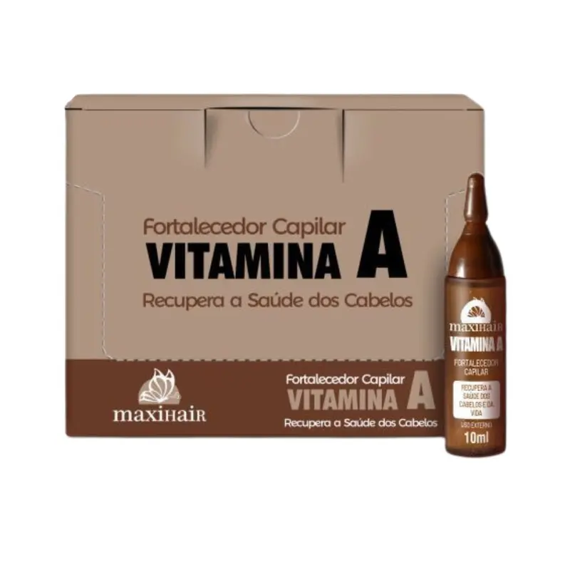 VITAMINA AMPOLA A 10 ml - C/24 (MAXI HAIR)